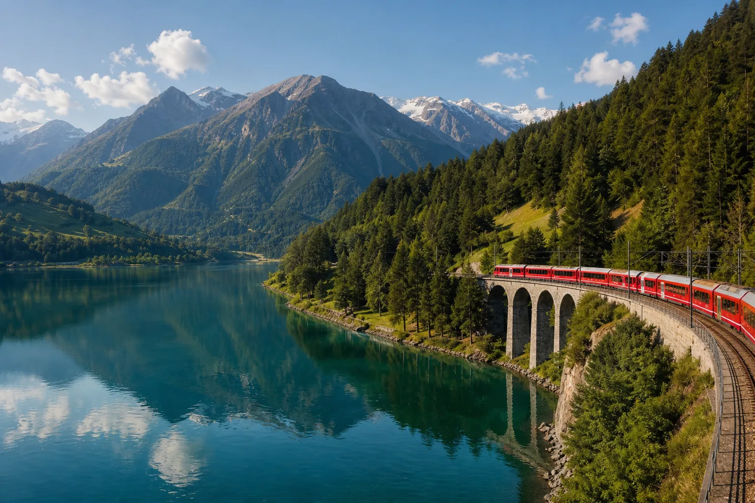 Alps Rail Lake Window