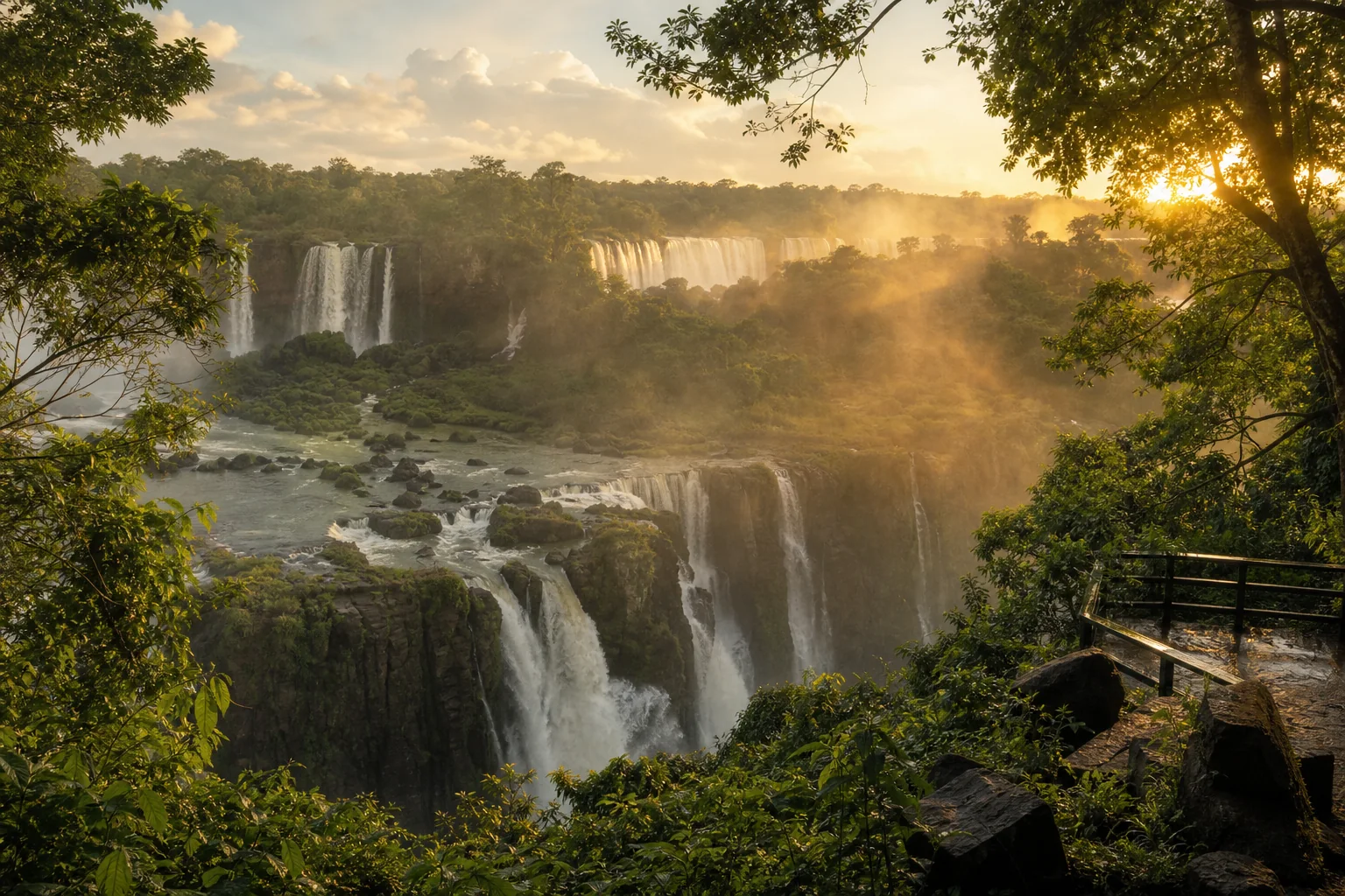 Iguazu Border River Edge